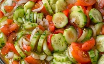 Featured image for Cucumber Tomato Salad (Fresh, Simple, and Bursting